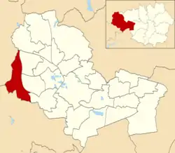 Orrell ward within Wigan Metropolitan Borough Council