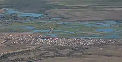 Aerial view of the settlement