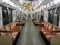 Tanimachi Line set car interior (September 2015)