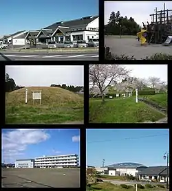 Ōsato road station - Ōsato Land
Suwa Kofun - Tsukidate Castle ruins
Ōsato Middle School - Flap Ōsato21