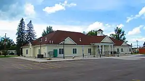 The rebuilt Oscoda County Courthouse in Mio