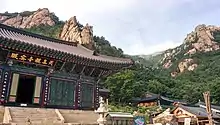 Oseam Temple and surrounding peaks, August 2018