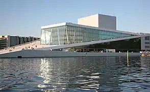 Oslo Opera House opened in 2007 and is part of the Fjord City redevelopment of Oslo's waterfront.