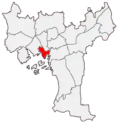 Location of Bydel Sentrum