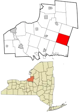 Location in Oswego County and the state of New York.