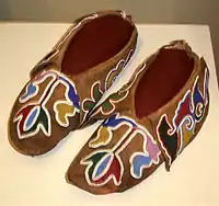 Otoe-Missouria beaded moccasins, ca. 1880