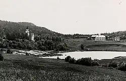 View of the Otterøy Church area on the island of Otterøya