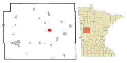 Location of Ottertail, Minnesota