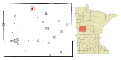Location of Vergas, Minnesota