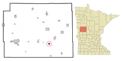 Location of Vining, Minnesota