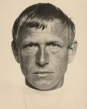 Portrait of German painter Otto Dix by Hugo Erfurth, Dresden, 1933.