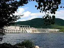 The Otto Holden Generating Station and dam across the Ottawa River.