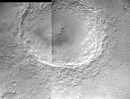 Viking Orbiter 1 mosaic of Ottumwa crater