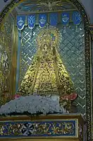 Our Lady of Manaoag with metal headpiece, part of a National Cultural Treasure