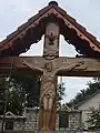 Outdoor wooden crucifix
