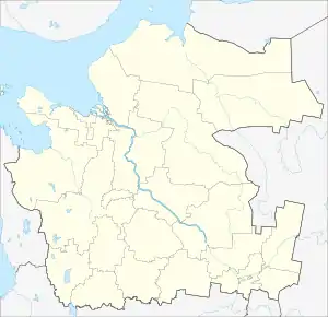 Odinochka is located in Arkhangelsk Oblast