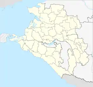 Razdolny, Russia is located in Krasnodar Krai