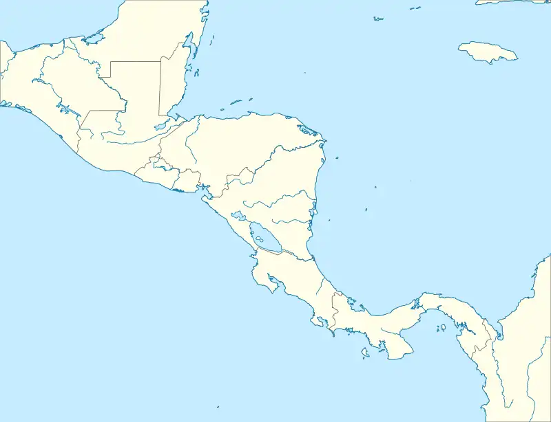 Map showing the location of Trifinio Fraternidad Transboundary Biosphere Reserve