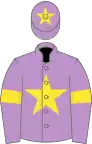 Mauve, Yellow star, armlets and star on cap