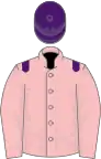 Pink, purple epaulets and cap