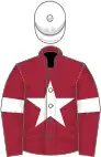 Maroon, white star, white armlets, white cap