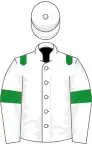 White, green epaulets and armlets