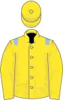 Yellow, light blue epaulets