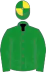 Green, yellow quartered cap
