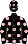 Black, pink spots