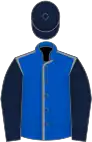 Royal Blue, Grey seams, Dark Blue sleeves and cap