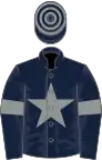 Dark blue, grey star and armlets, hooped cap