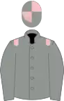 Grey, pink epaulettes, quartered cap