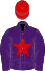 Purple, red star, red cap