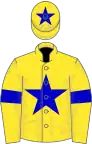 Yellow, blue star and armlets, star on cap