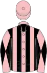 Pink and black stripes, diabolo on sleeves