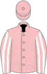 Pink, white striped sleeves, pink cap