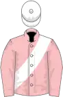 Pink, white sash, white cap