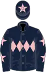 DARKBLUE, Pink triple diamond, DarkBlue sleeves and Pink stars, DarkBlue cap and Pink star