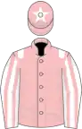 Pink, white epaulets, white and pink striped sleeves, pink cap, white star