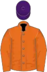 Orange, purple cap