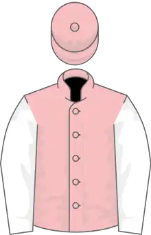 Pink, white sleeves