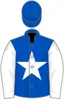 Royal Blue, White star and sleeves, Royal Blue cap