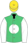 EMERALD GREEN, white disc and sleeves, yellow cap