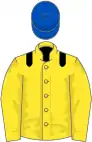 Yellow, Black epaulettes, Royal Blue cap