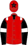 Red, White epaulets, Black sleeves, White armlets, Red cap, Black star