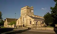 View of St Cross Church at entrance of St Catherine's College.