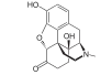 Chemical structure of Oxymorphone.