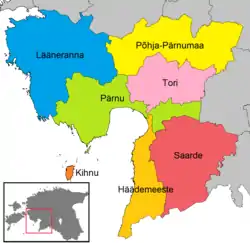 Municipalities of Pärnu County