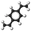 Ball-and-stick model of p-Divinylbenzene