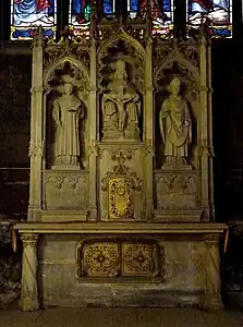 Neogothic retable in the Chapel of the Patron Saints